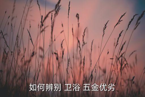 如何辨別 衛(wèi)浴 五金優(yōu)劣