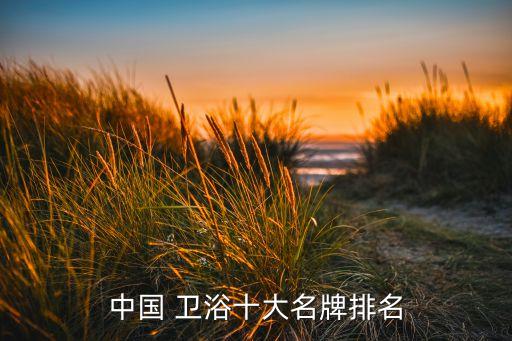 中國(guó) 衛(wèi)浴十大名牌排名