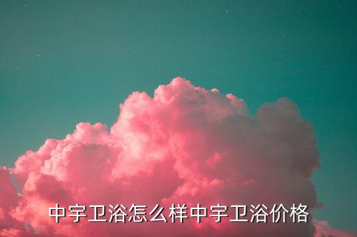 中宇衛(wèi)浴怎么樣中宇衛(wèi)浴價格