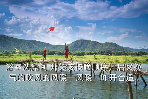 衛(wèi)浴開關(guān)布局示意圖片
