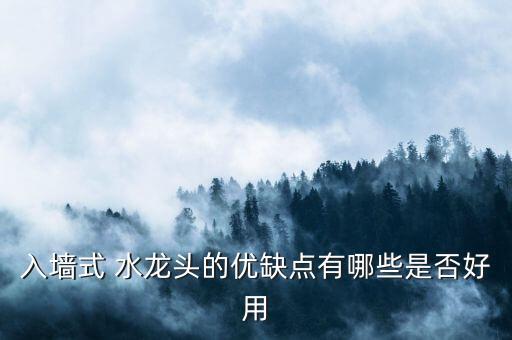 入墻式 水龍頭的優(yōu)缺點(diǎn)有哪些是否好用