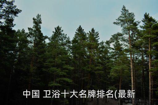 中國 衛(wèi)浴十大名牌排名(最新