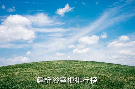 解析浴室柜排行榜