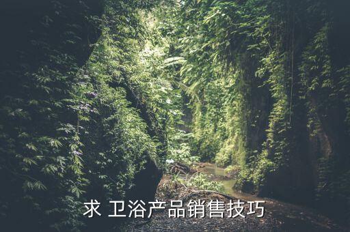 求 衛(wèi)浴產(chǎn)品銷售技巧