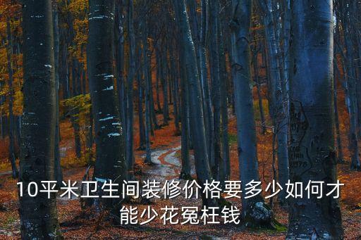 10平米衛(wèi)生間裝修價格要多少如何才能少花冤枉錢
