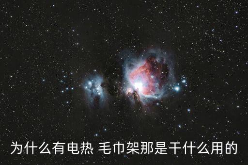 為什么有電熱 毛巾架那是干什么用的