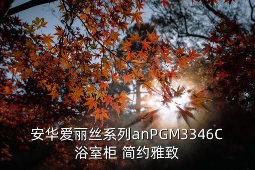 安華愛(ài)麗絲系列anPGM3346C浴室柜 簡(jiǎn)約雅致