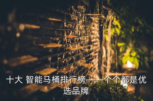 十大 智能馬桶排行榜——個個都是優(yōu)選品牌