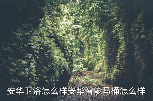 安華衛(wèi)浴怎么樣安華智能馬桶怎么樣