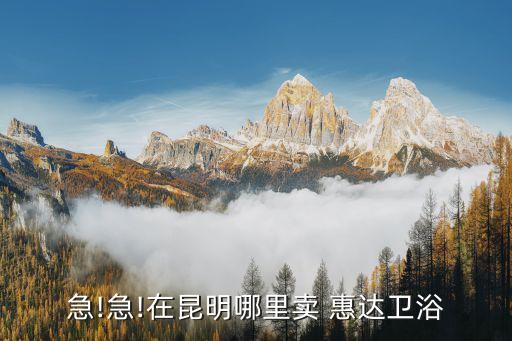 急!急!在昆明哪里賣 惠達(dá)衛(wèi)浴