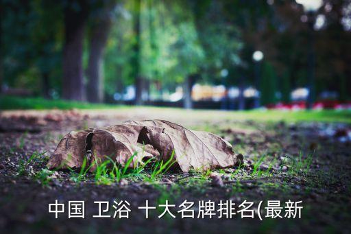中國 衛(wèi)浴 十大名牌排名(最新
