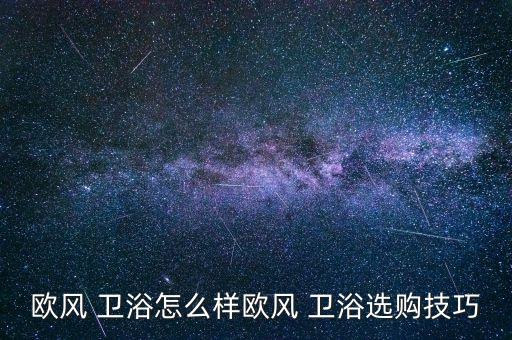 歐式衛(wèi)浴特點(diǎn)是什么品牌