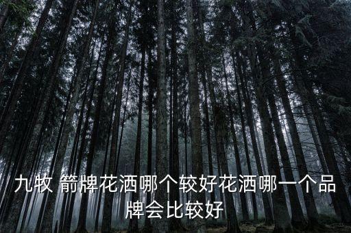 九牧 箭牌花灑哪個較好花灑哪一個品牌會比較好