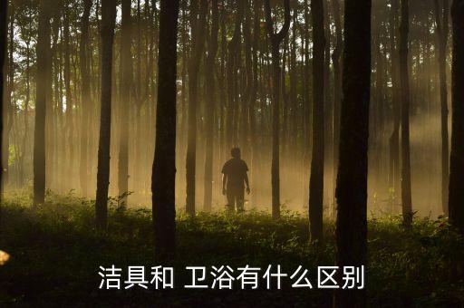 潔具和 衛(wèi)浴有什么區(qū)別