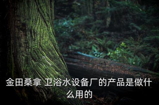 金田桑拿 衛(wèi)浴水設備廠的產(chǎn)品是做什么用的