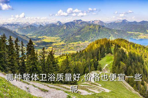 哪種整體衛(wèi)浴質(zhì)量好,價(jià)格也便宜一些呢