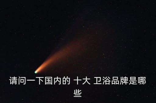 請(qǐng)問(wèn)一下國(guó)內(nèi)的 十大 衛(wèi)浴品牌是哪些