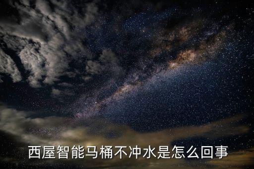  西屋智能馬桶不沖水是怎么回事