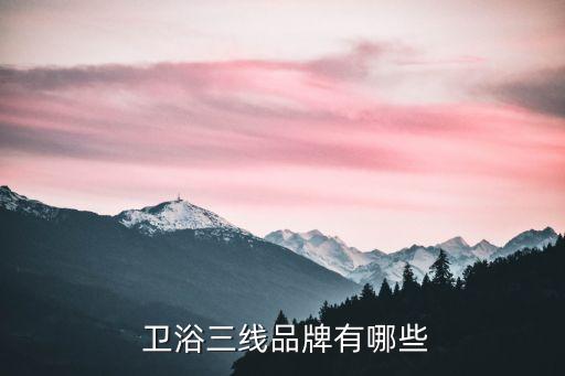  衛(wèi)浴三線品牌有哪些