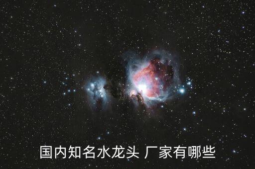 國內知名水龍頭 廠家有哪些
