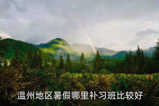  溫州地區(qū)暑假哪里補(bǔ)習(xí)班比較好