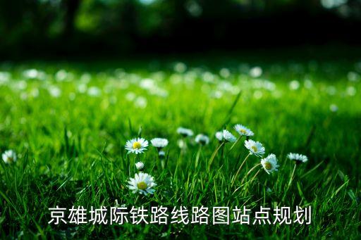 京雄城際鐵路線路圖站點(diǎn)規(guī)劃