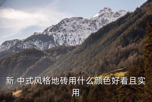 新 中式風(fēng)格地磚用什么顏色好看且實(shí)用