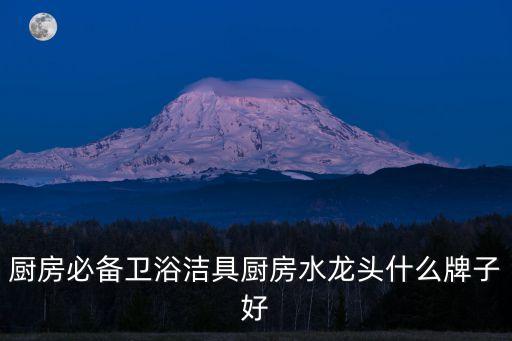 廚房必備衛(wèi)浴潔具廚房水龍頭什么牌子好