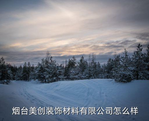  煙臺(tái)美創(chuàng)裝飾材料有限公司怎么樣