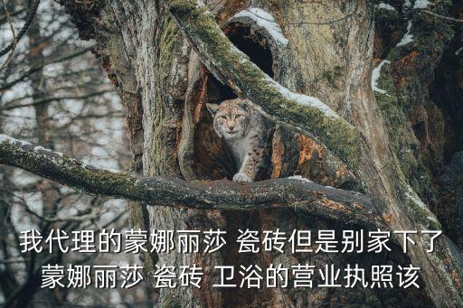 我代理的蒙娜麗莎 瓷磚但是別家下了蒙娜麗莎 瓷磚 衛(wèi)浴的營業(yè)執(zhí)照該