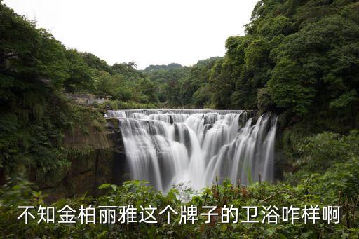 不知金柏麗雅這個牌子的衛(wèi)浴咋樣啊