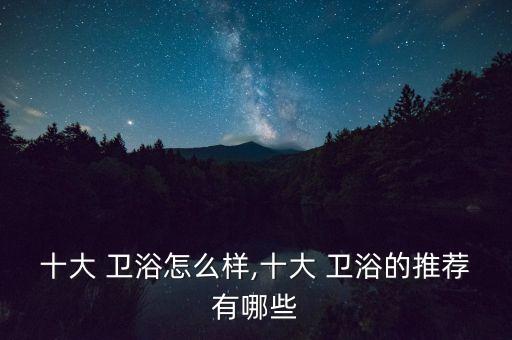 衛(wèi)浴選什么耐用的品牌好用,耐用輪胎選什么品牌