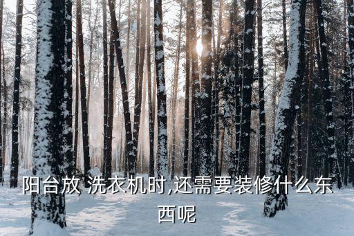 陽臺放 洗衣機(jī)時,還需要裝修什么東西呢