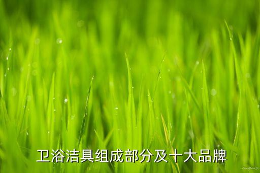  衛(wèi)浴潔具組成部分及十大品牌