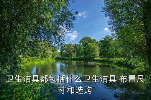 衛(wèi)生潔具都包括什么衛(wèi)生潔具 布置尺寸和選購