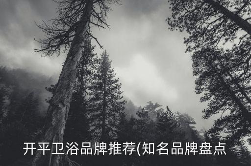 開平衛(wèi)浴品牌推薦(知名品牌盤點