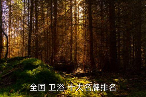 全國 衛(wèi)浴 十大名牌排名