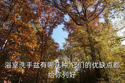 浴室洗手盆有哪幾種,它們的優(yōu)缺點都給你列好