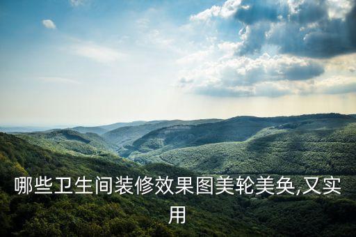 哪些衛(wèi)生間裝修效果圖美輪美奐,又實用