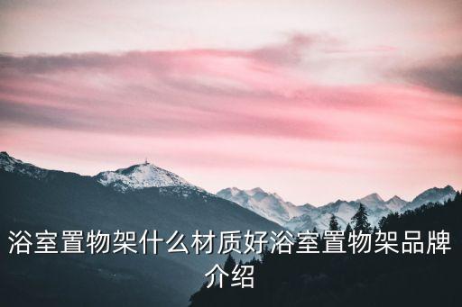 浴室置物架什么材質(zhì)好浴室置物架品牌介紹