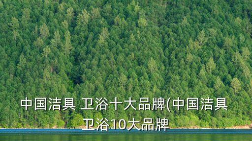中國潔具 衛(wèi)浴十大品牌(中國潔具 衛(wèi)浴10大品牌