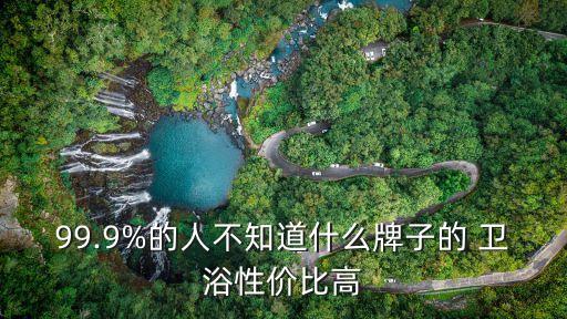 99.9%的人不知道什么牌子的 衛(wèi)浴性價比高
