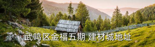  武鳴區(qū)金福五期 建材城地址