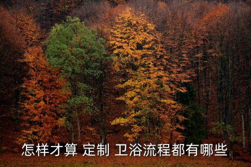 怎樣才算 定制 衛(wèi)浴流程都有哪些