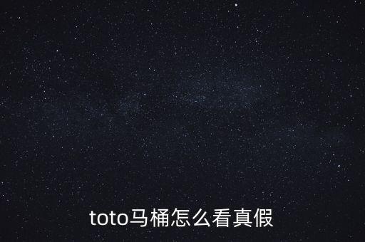 toto馬桶怎么看真假