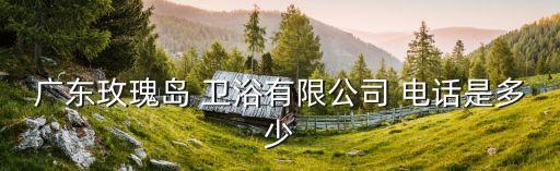 廣東玫瑰島 衛(wèi)浴有限公司 電話是多少