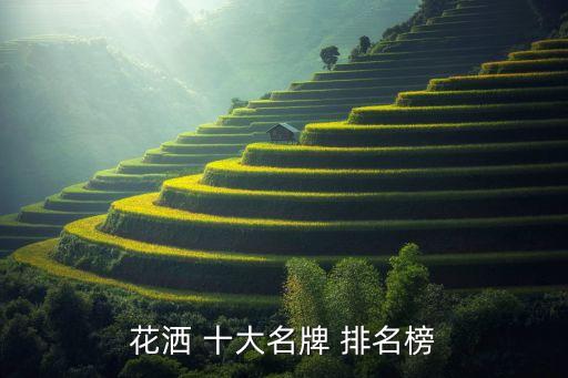 花灑 十大名牌 排名榜