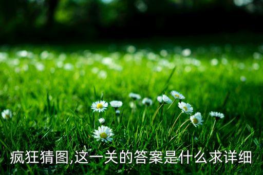 瘋狂猜圖,這一關(guān)的答案是什么求詳細(xì)