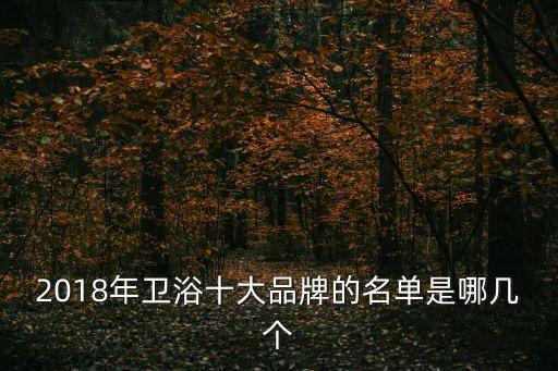 黛蒙衛(wèi)浴屬于幾線品牌