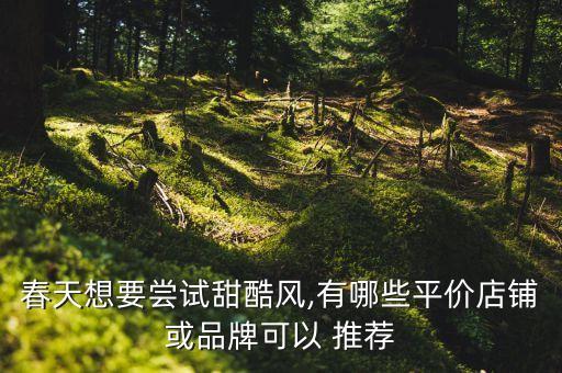 春天想要嘗試甜酷風(fēng),有哪些平價(jià)店鋪或品牌可以 推薦